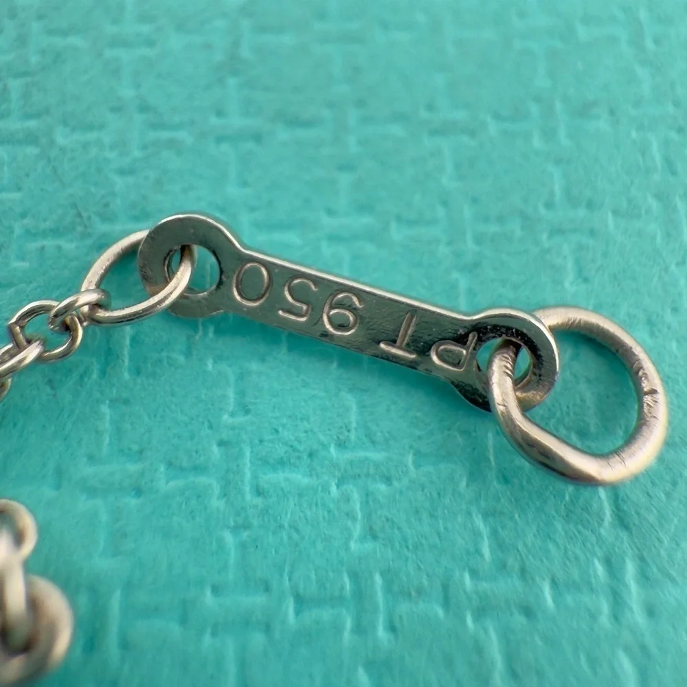 RARE Tiffany & Co. Vintage Tahitian Pearl & Diamond by the Yard Bracelet in Plat